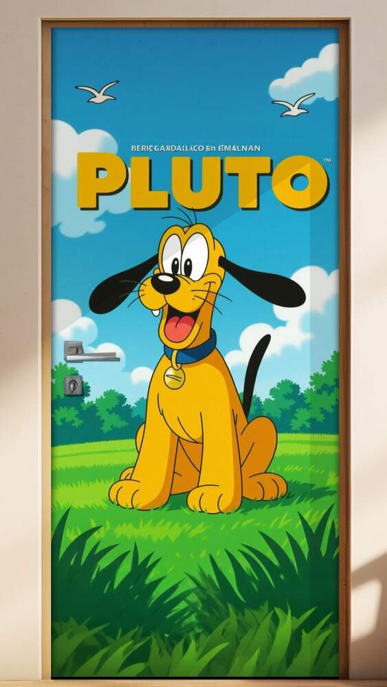 Adesivo de Porta Pluto