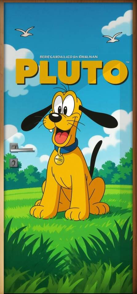 Adesivo de Porta Pluto