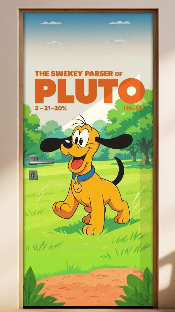 Adesivo de Porta Pluto
