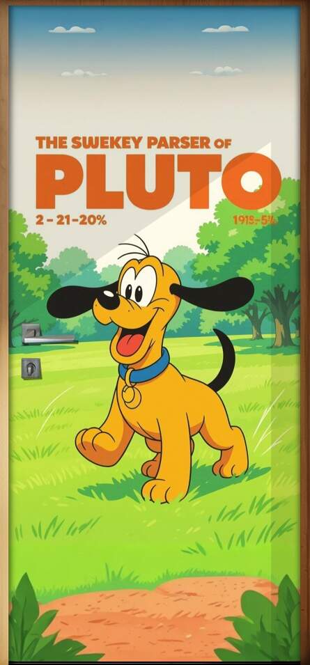 Adesivo de Porta Pluto