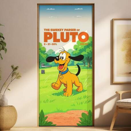 Adesivo de Porta Pluto
