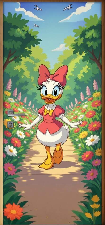 Adesivo de Porta Margarida