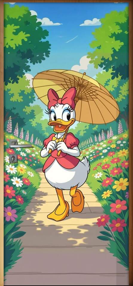 Adesivo de Porta Margarida