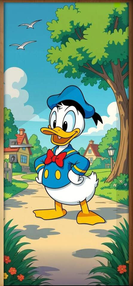 Adesivo de Porta Pato Donald
