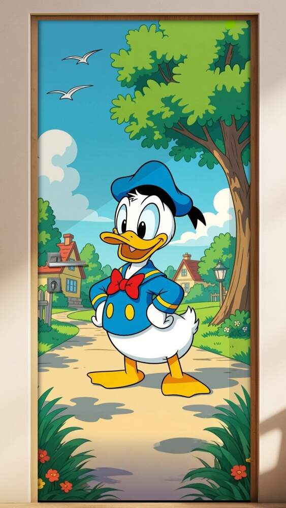 Adesivo de Porta Pato Donald