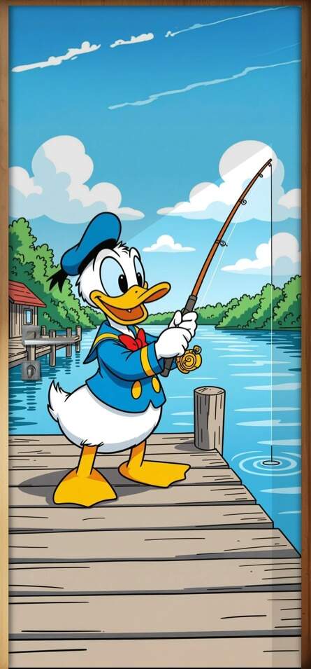 Adesivo de Porta Pato Donald