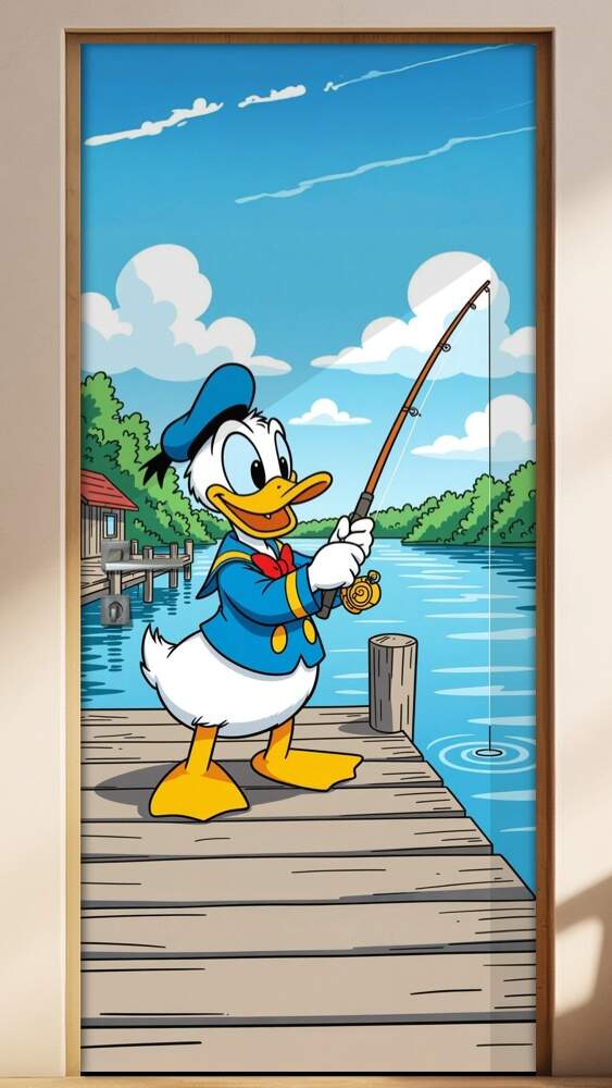 Adesivo de Porta Pato Donald