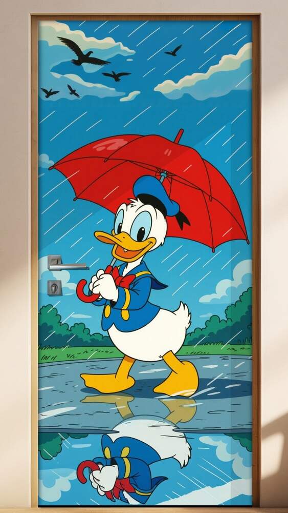 Adesivo de Porta Pato Donald