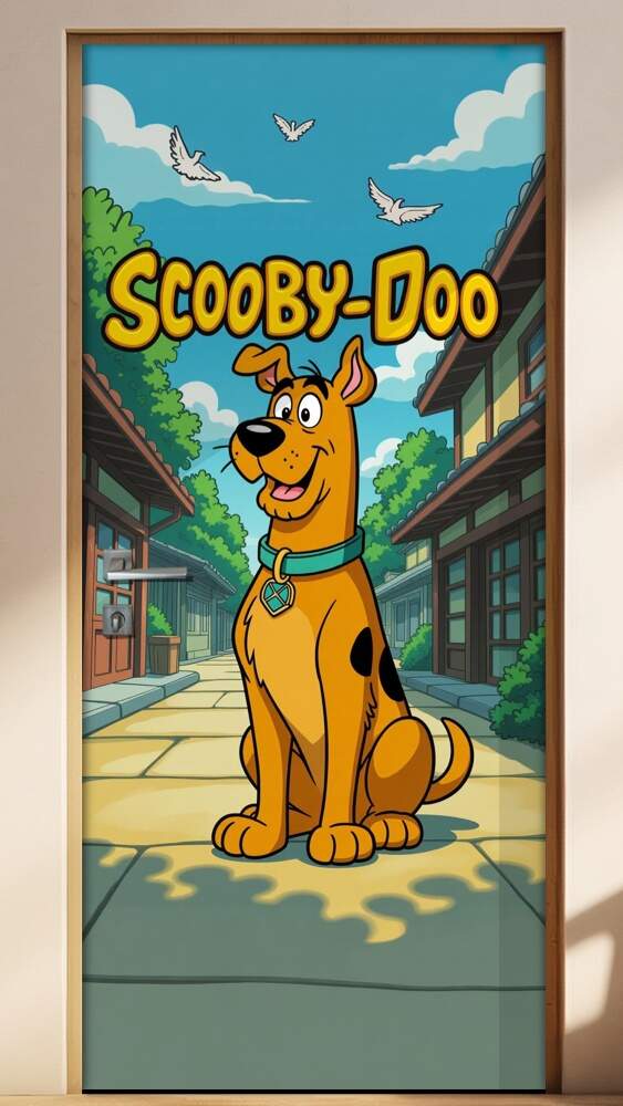 Adesivo de Porta Scooby-Doo