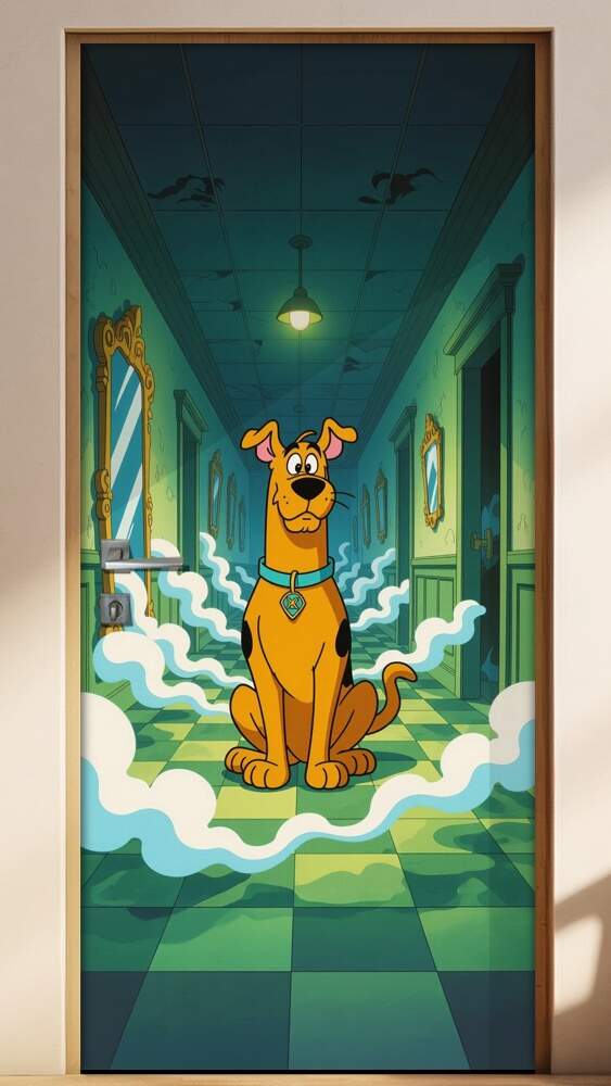 Adesivo de Porta Scooby-Doo