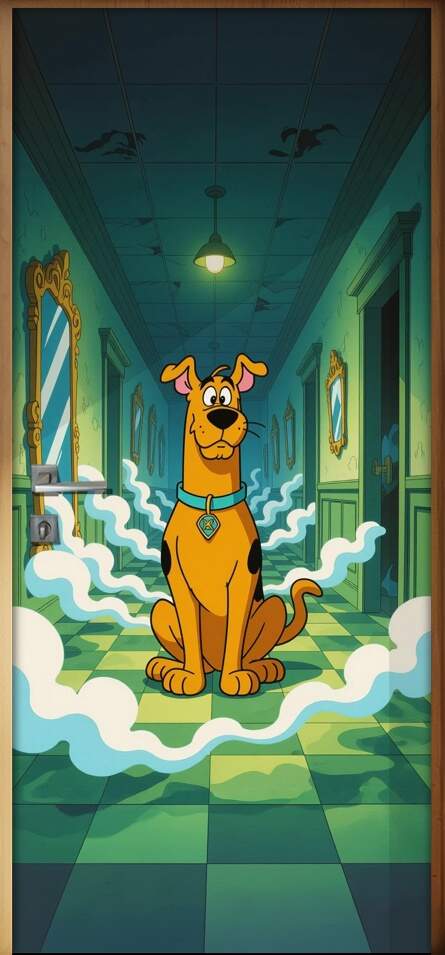 Adesivo de Porta Scooby-Doo
