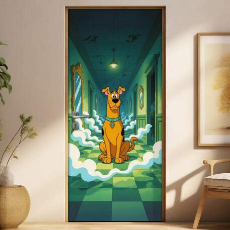 Adesivo de Porta Scooby-Doo