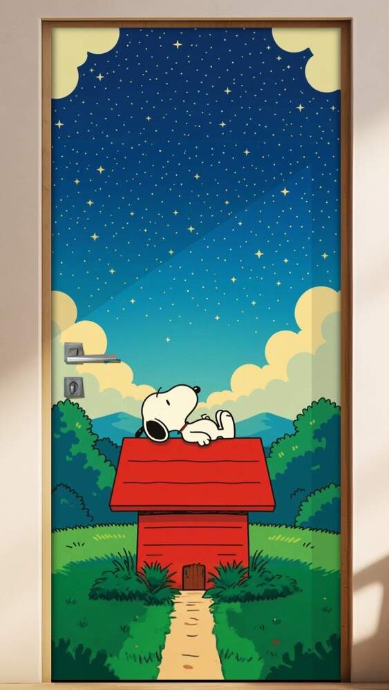 Adesivo de Porta Snoopy