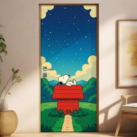 Adesivo de Porta Snoopy