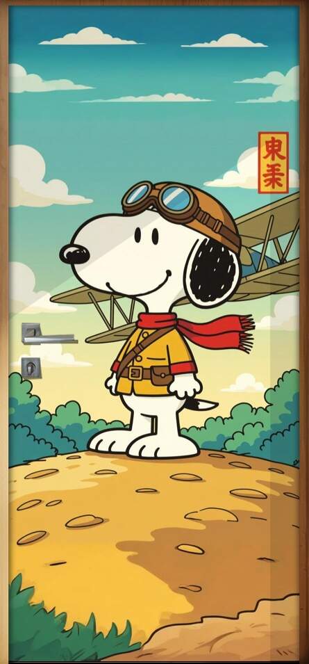 Adesivo de Porta Snoopy