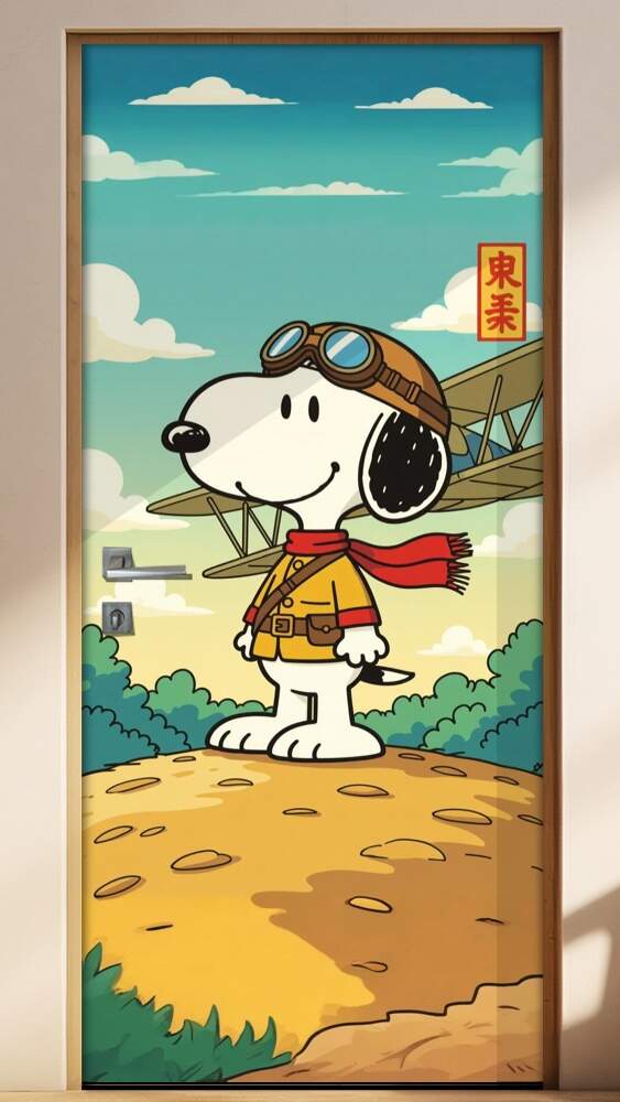 Adesivo de Porta Snoopy
