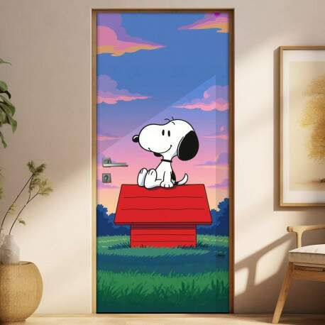 Adesivo de Porta Snoopy