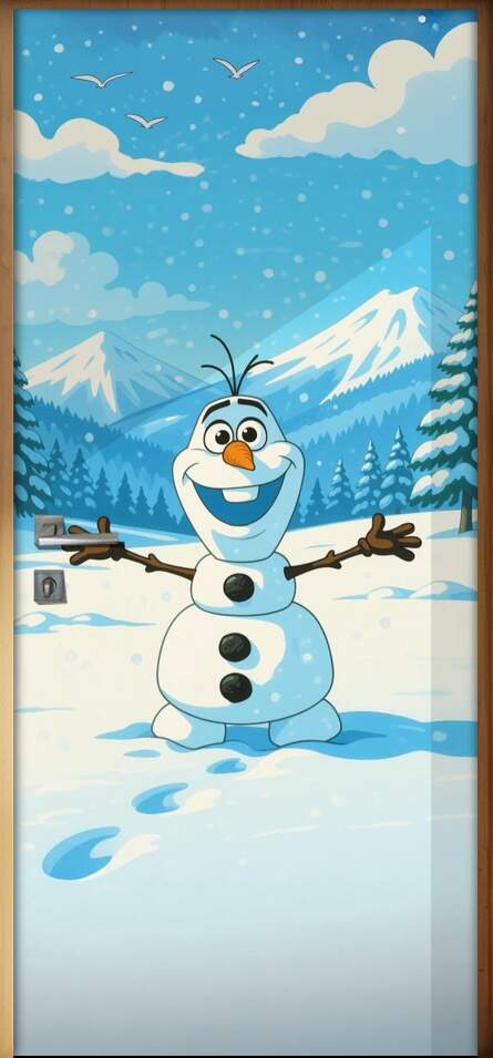 Adesivo de Porta Olaf