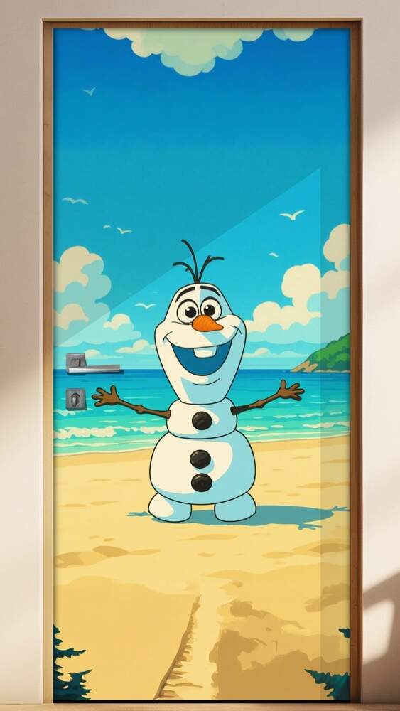 Adesivo de Porta Olaf