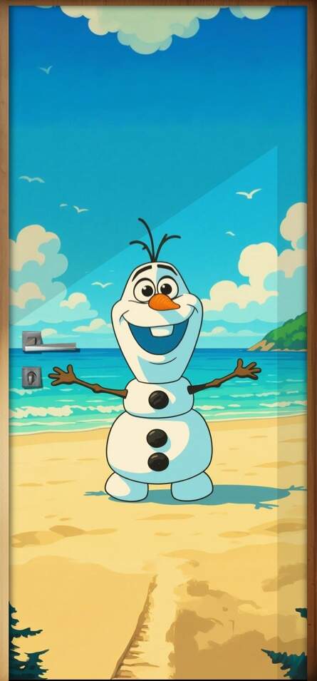 Adesivo de Porta Olaf