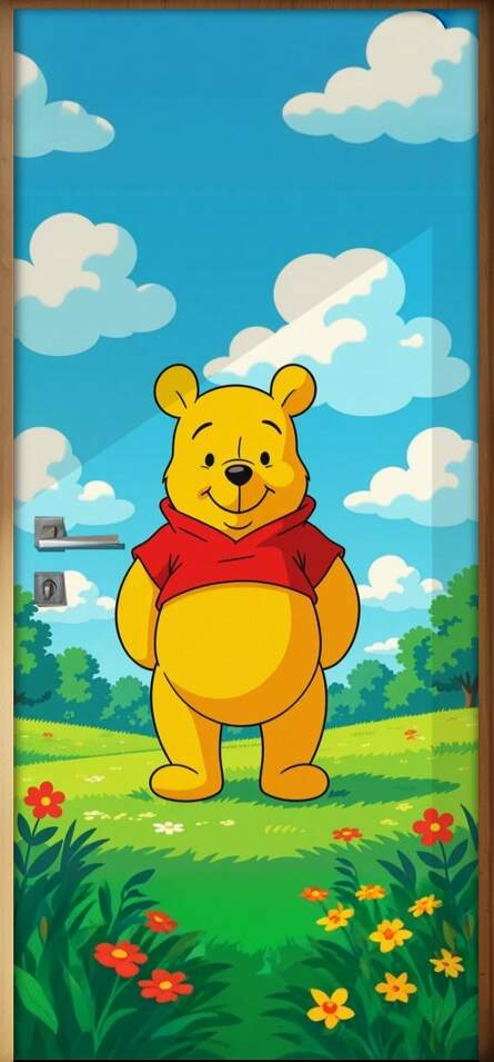 Adesivo de Porta Ursinho pooh