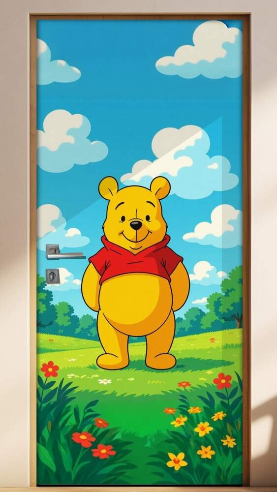 Adesivo de Porta Ursinho pooh