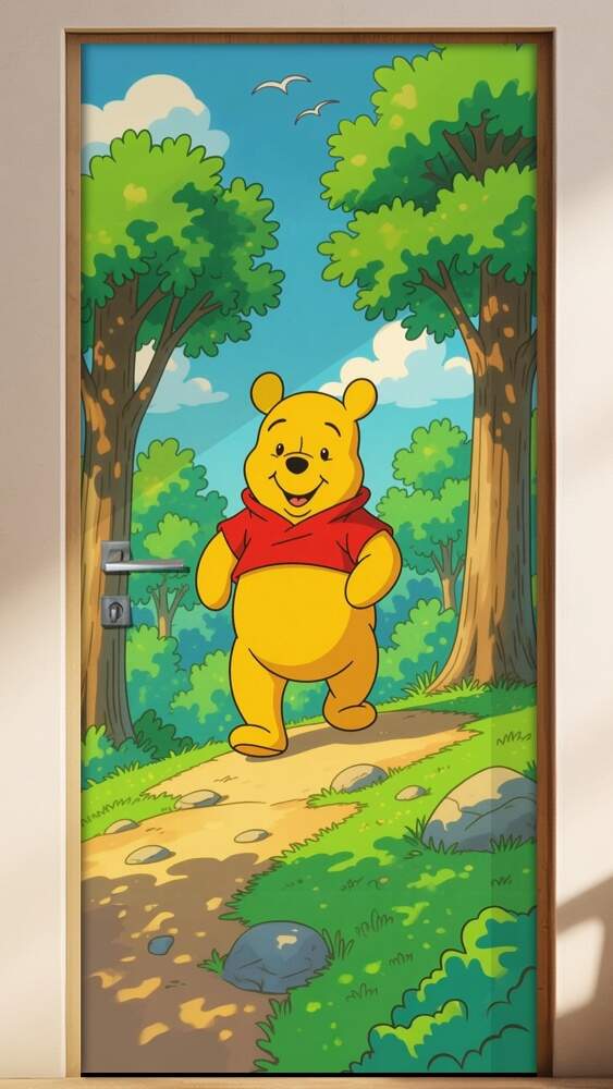 Adesivo de Porta Ursinho pooh