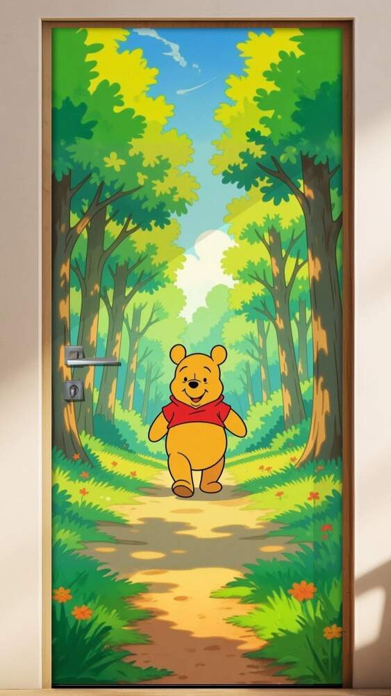 Adesivo de Porta Ursinho pooh