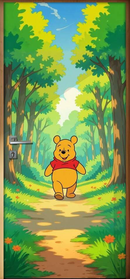 Adesivo de Porta Ursinho pooh