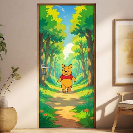 Adesivo de Porta Ursinho pooh