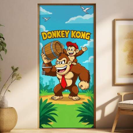 Adesivo de Porta Donkey Kong