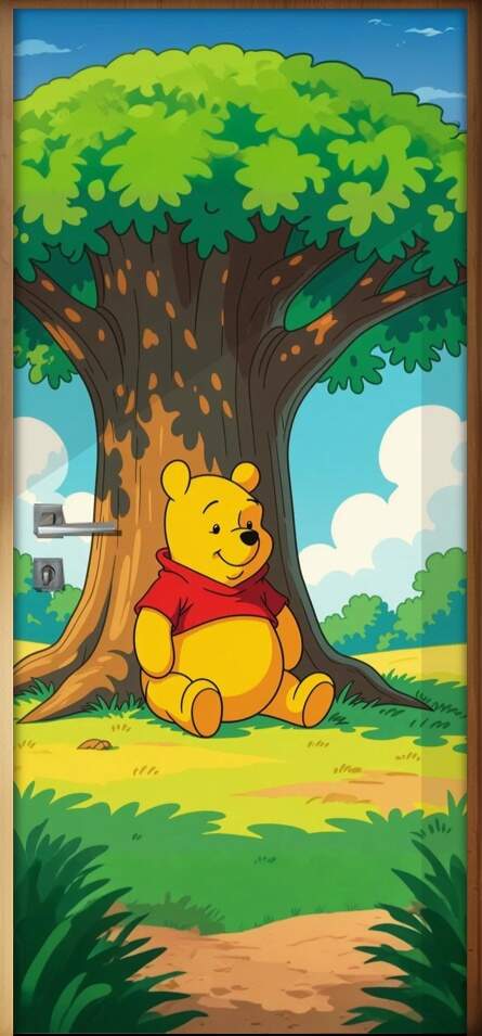 Adesivo de Porta Ursinho pooh