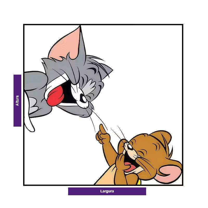 Adesivo de Parede Infantil Tom e Jerry Colorido