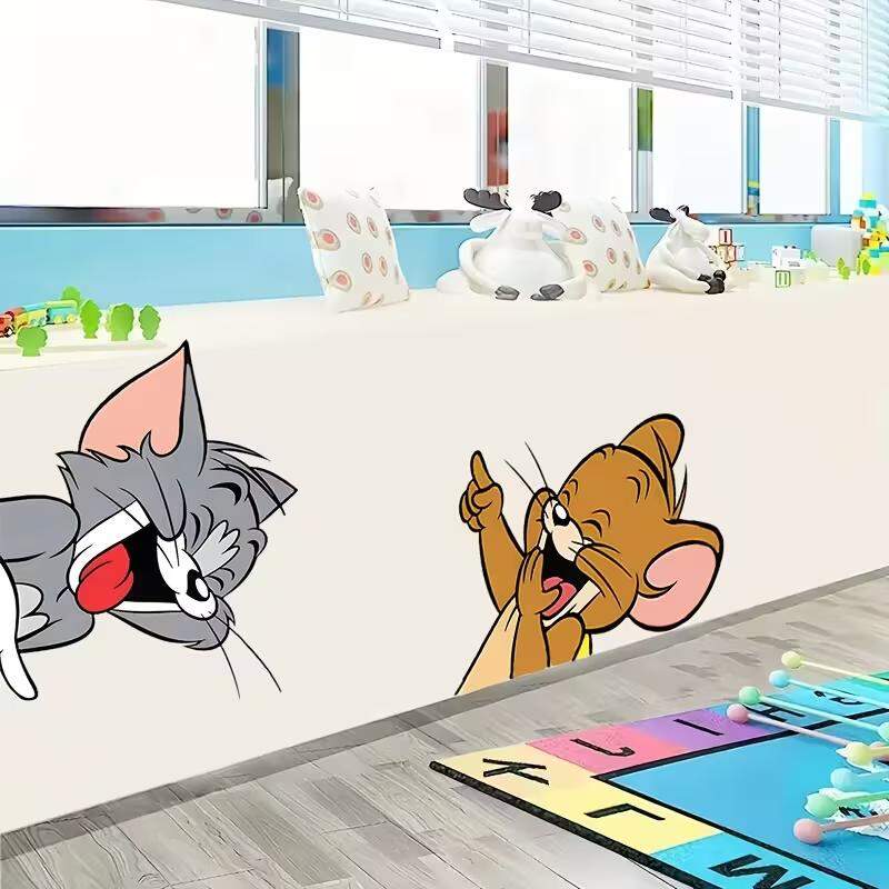 Adesivo de Parede Infantil Tom e Jerry Colorido