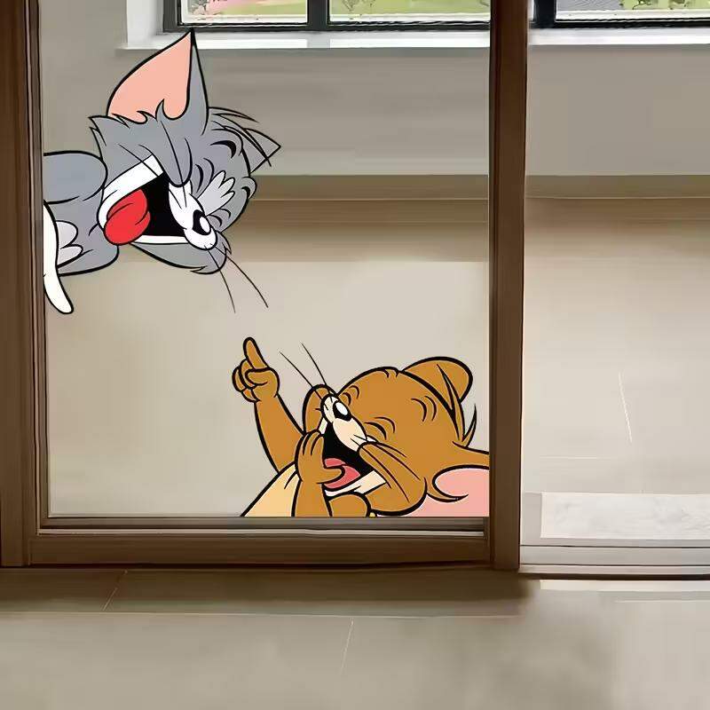 Adesivo de Parede Infantil Tom e Jerry Colorido