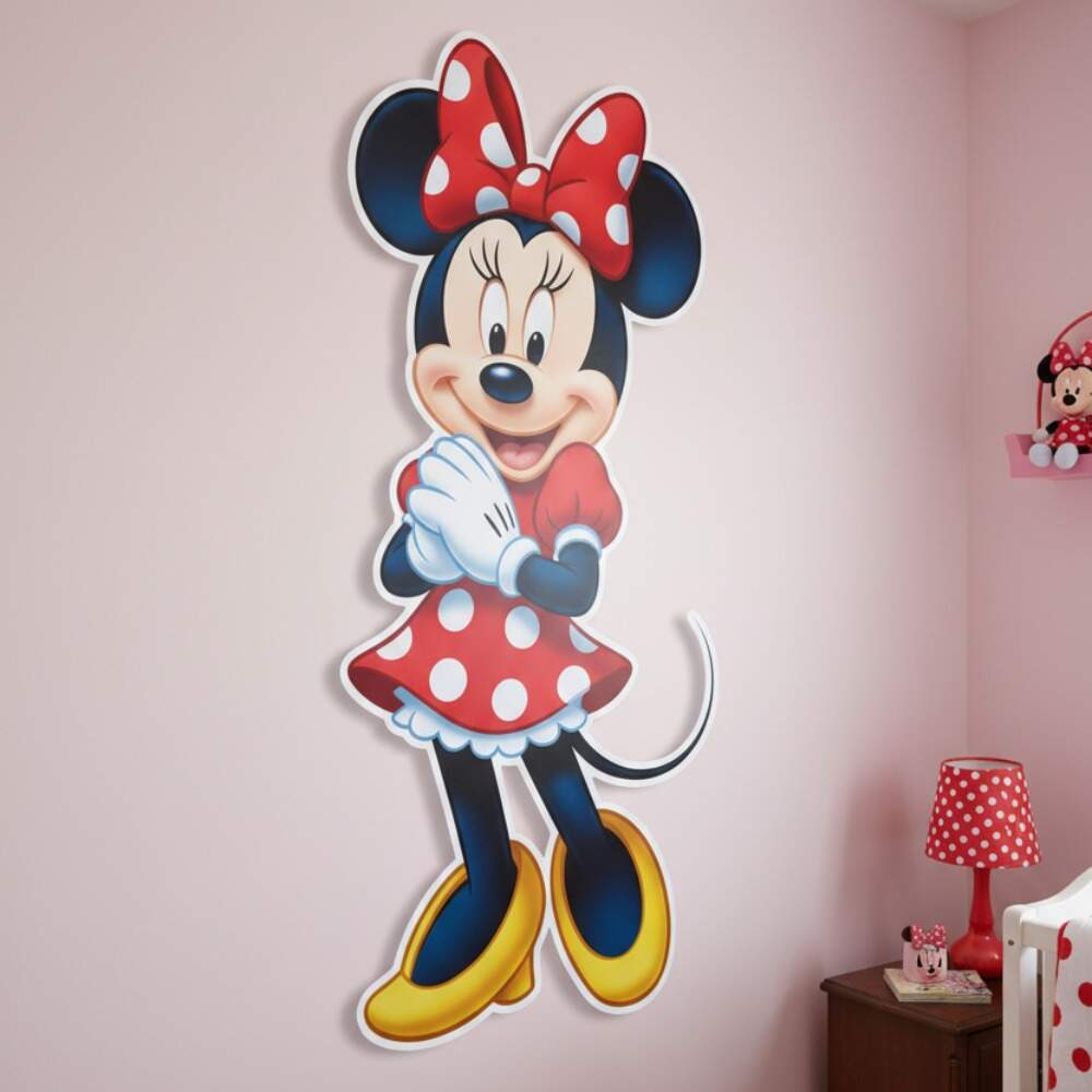 Adesivo de Parede Minnie Vermelha Encantadora