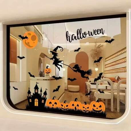 Adesivo de Parede Bruxa do Halloween