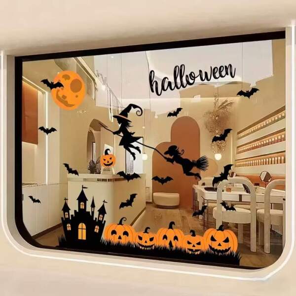 Adesivo de Parede Bruxa do Halloween