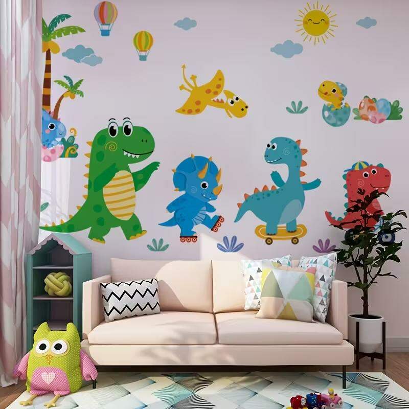 Adesivo de Parede Dinossauros Aventura