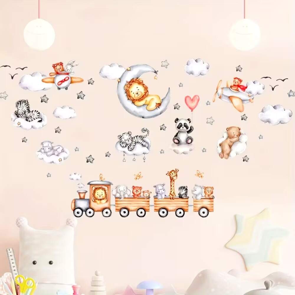 Adesivo de Parede Infantil Animais da Selva