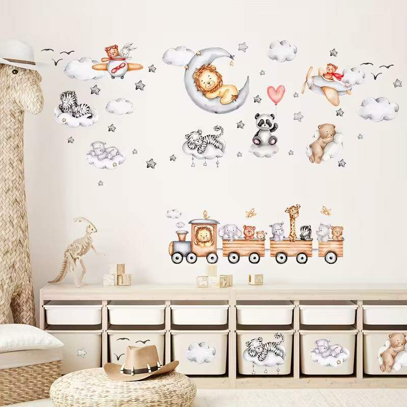 Adesivo de Parede Infantil Animais da Selva