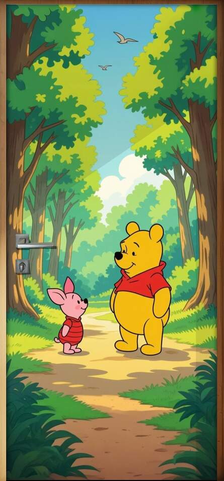 Adesivo de Porta Ursinho pooh