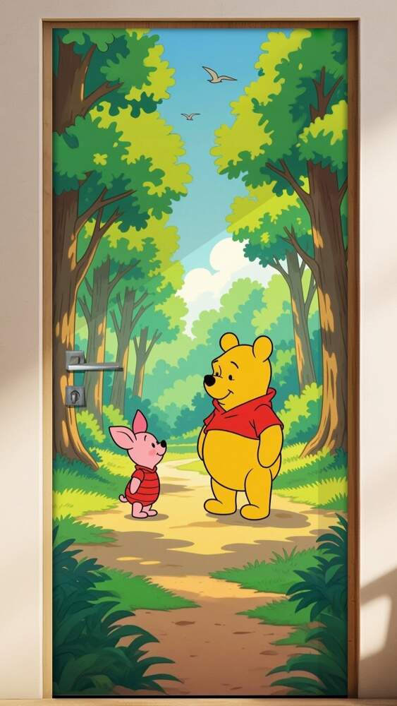 Adesivo de Porta Ursinho pooh