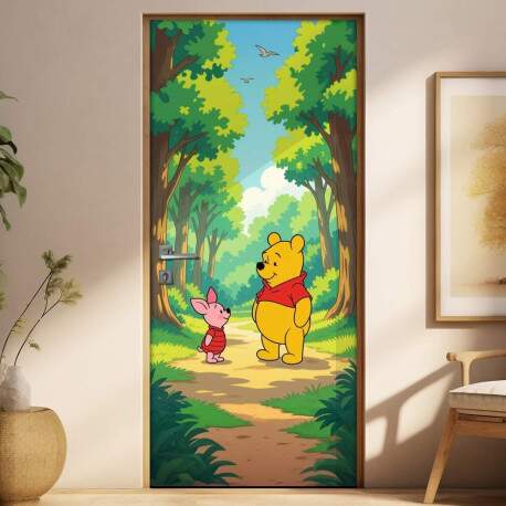 Adesivo de Porta Ursinho pooh