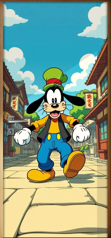 Adesivo de Porta Pateta