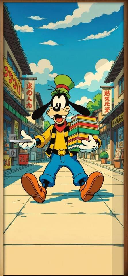 Adesivo de Porta Pateta