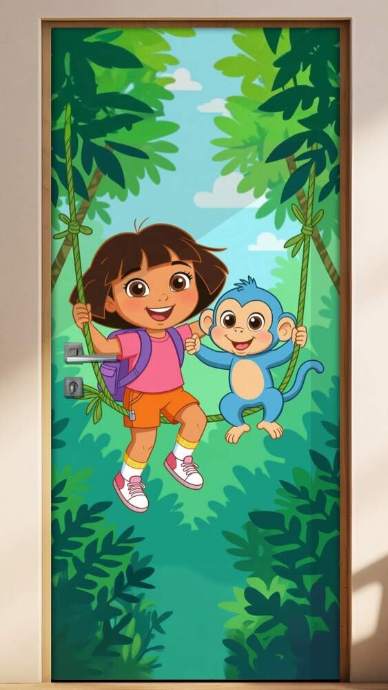 Adesivo de Porta Dora Aventureira