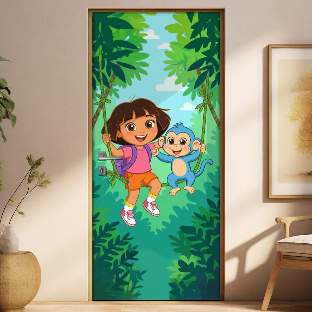 Adesivo de Porta Dora Aventureira