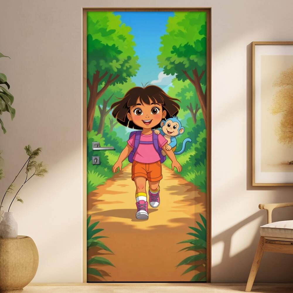 Adesivo de Porta Dora Aventureira