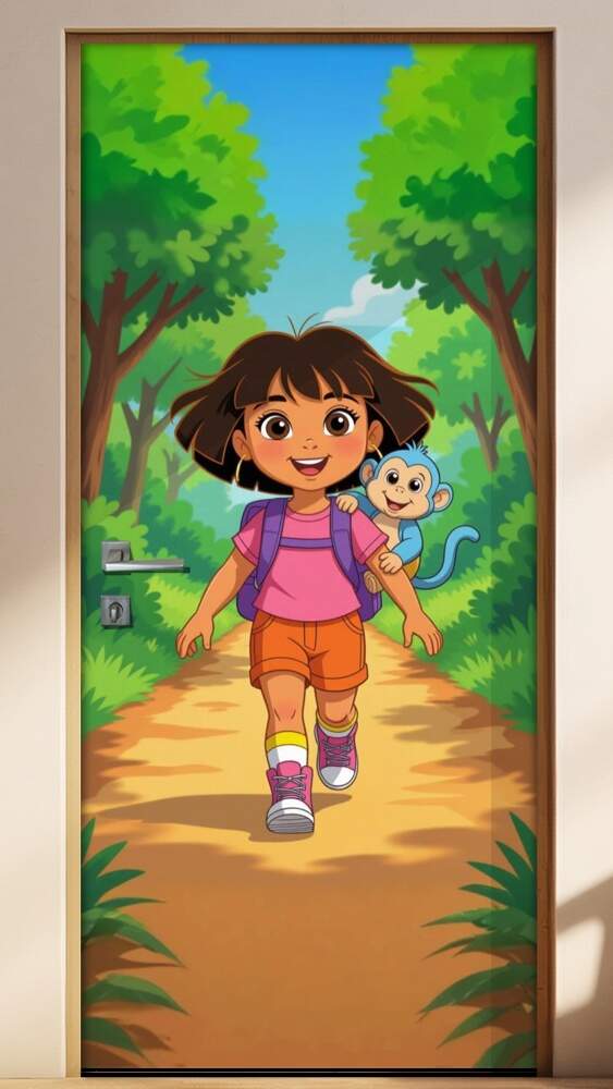 Adesivo de Porta Dora Aventureira